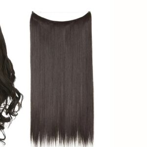 Halo Straight Dark Brown 30 inch Extensions Realistic Hair Extension Halo Hair